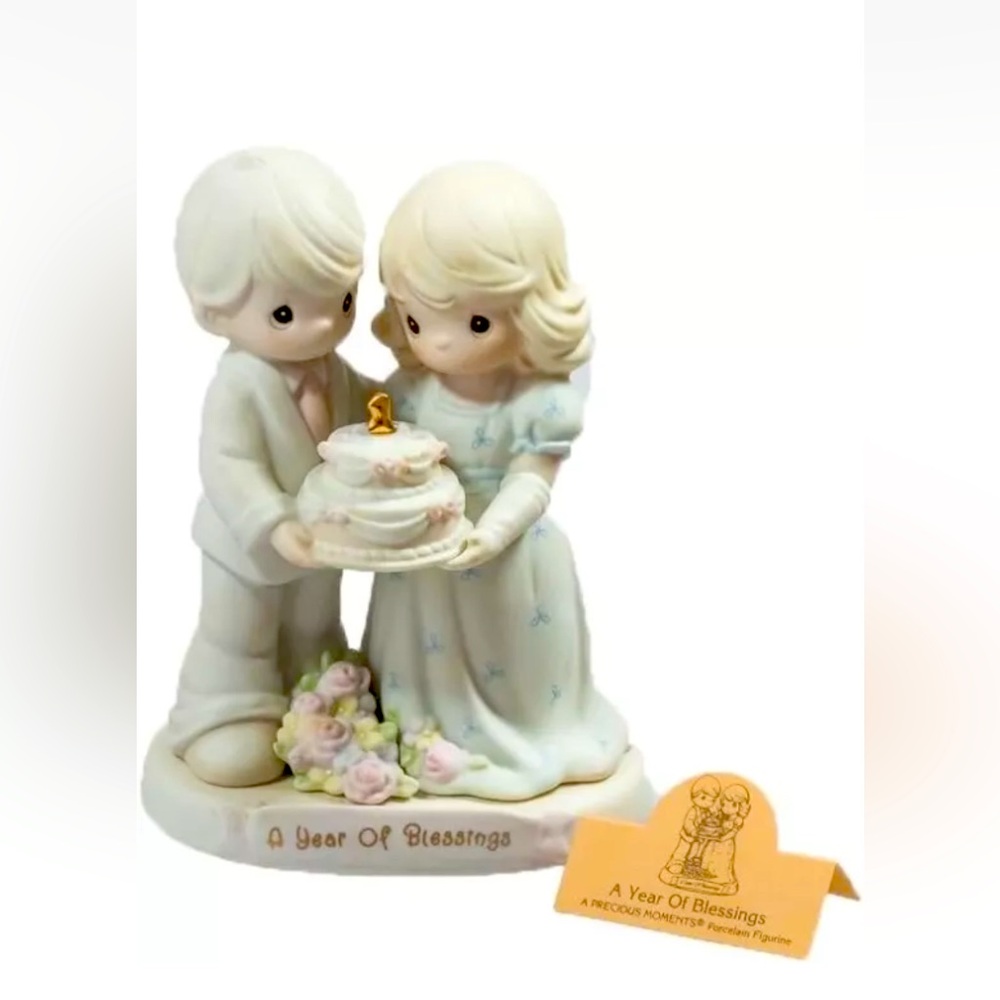 Precious Moments A Year of Blessings 1995 One Year Anniversary Figurine 163783